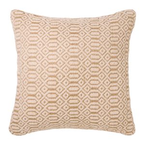 Beige Geometric Pattern Cushion